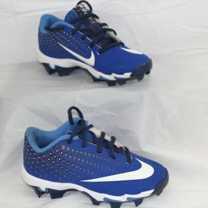 YOUTH KIDS SIZE  3Y NIKE  SOCCER CLEATS BLUE WHITE